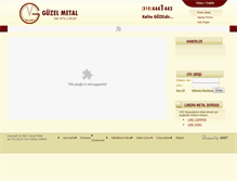 Tablet Screenshot of guzelmetal.com